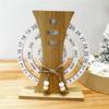 Aesthetic Wooden Perpetual Calendar Reusable Rotatable Desk Ornament  Room
