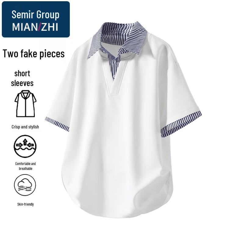 Men s Short-Sleeve Lapel Polo T-Shirt 3XL
