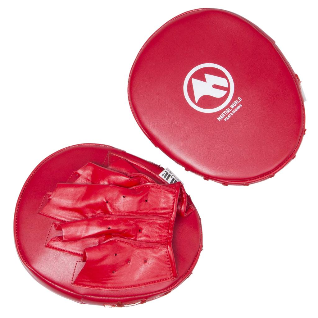 Martial World Warm-up Mitt Punching PM15-RD Red, 21cm (height) x 17cm (width) x 2cm (thickness)