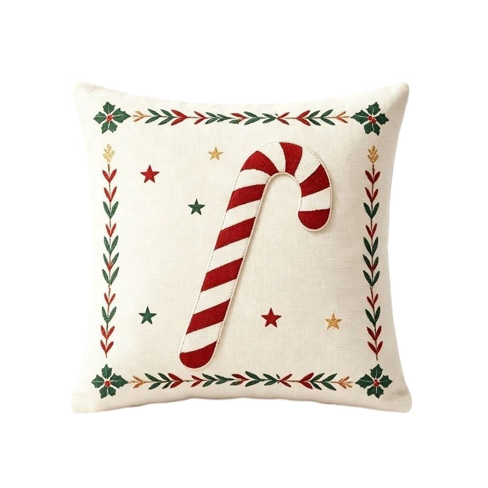 2D Flat Christmas Pillow Cover Christmas Tree Xmas Tree Pillowslip Throw Cushion Case Winter Decor