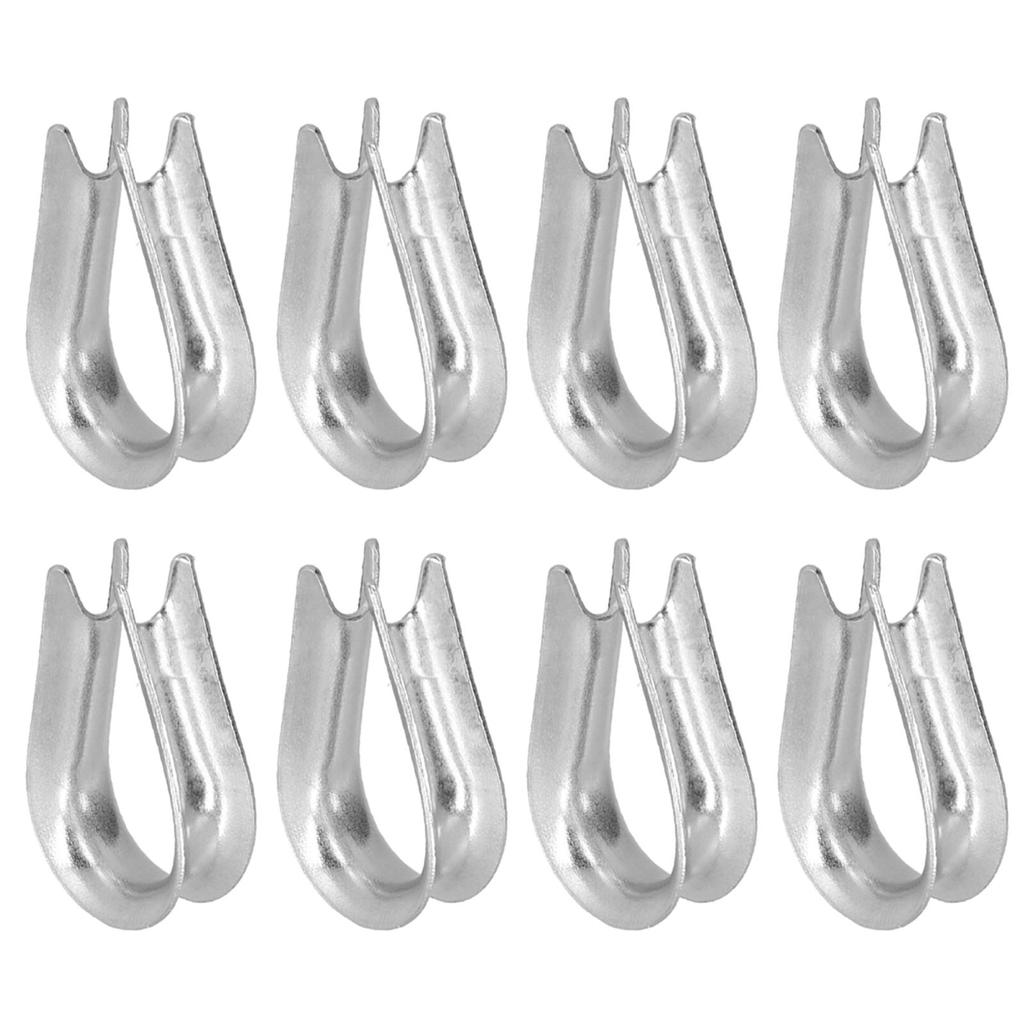 50Pcs Wire Rope Thimble Stainless Steel Cable Rigging Tools for Shipbuilding Industry(M2(2mm) )