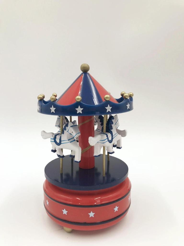 Music Box Carousel Birthday Cake & Christmas Decoration Gift