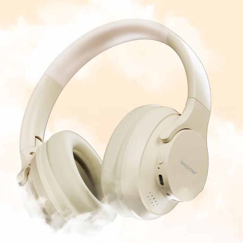 WOPOW Bluetooth 5.3 Active Noise Cancelling Over-Ear Wireless Headphones