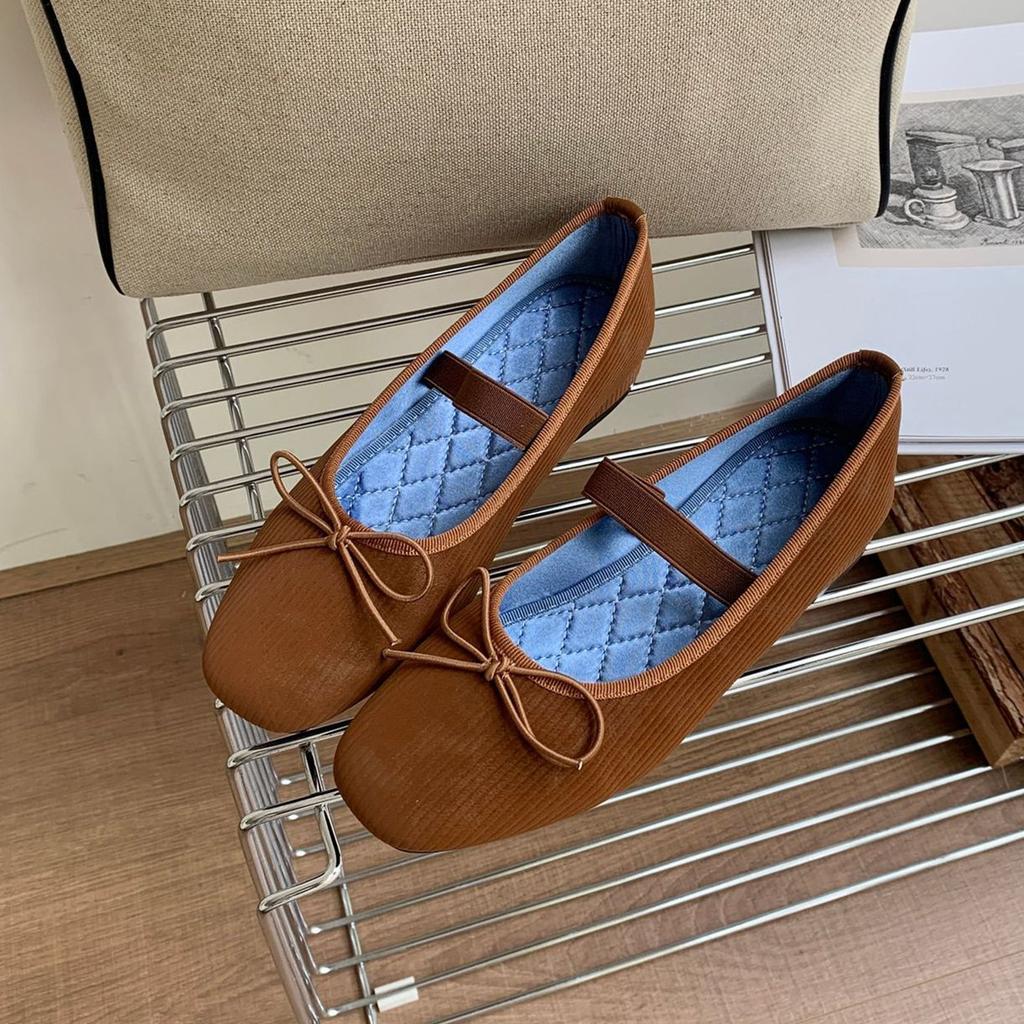 IPPEUM Ballet Flats Shoes Round Toe Mary Janes 2025 New Summer Flat Ballerina Shoes