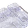 Acrylic Appetizer Tray Divided Serving Platter 5 Removable Snacks Bowls Snack
