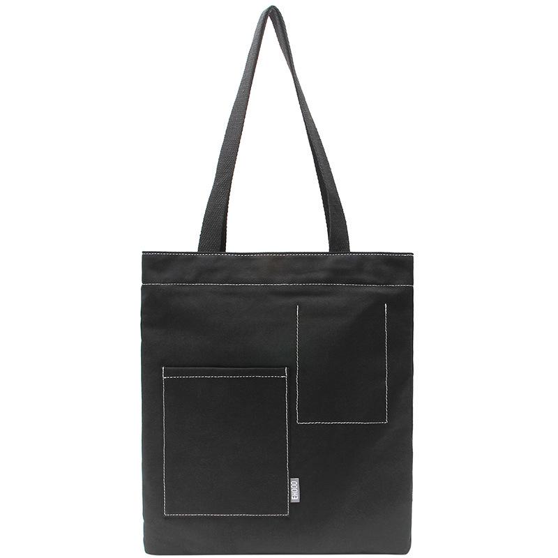 Spring Bag Canvas Bag Retro Washed Cloth Bag Bucket Bag Large Capacity Shoulder Bag