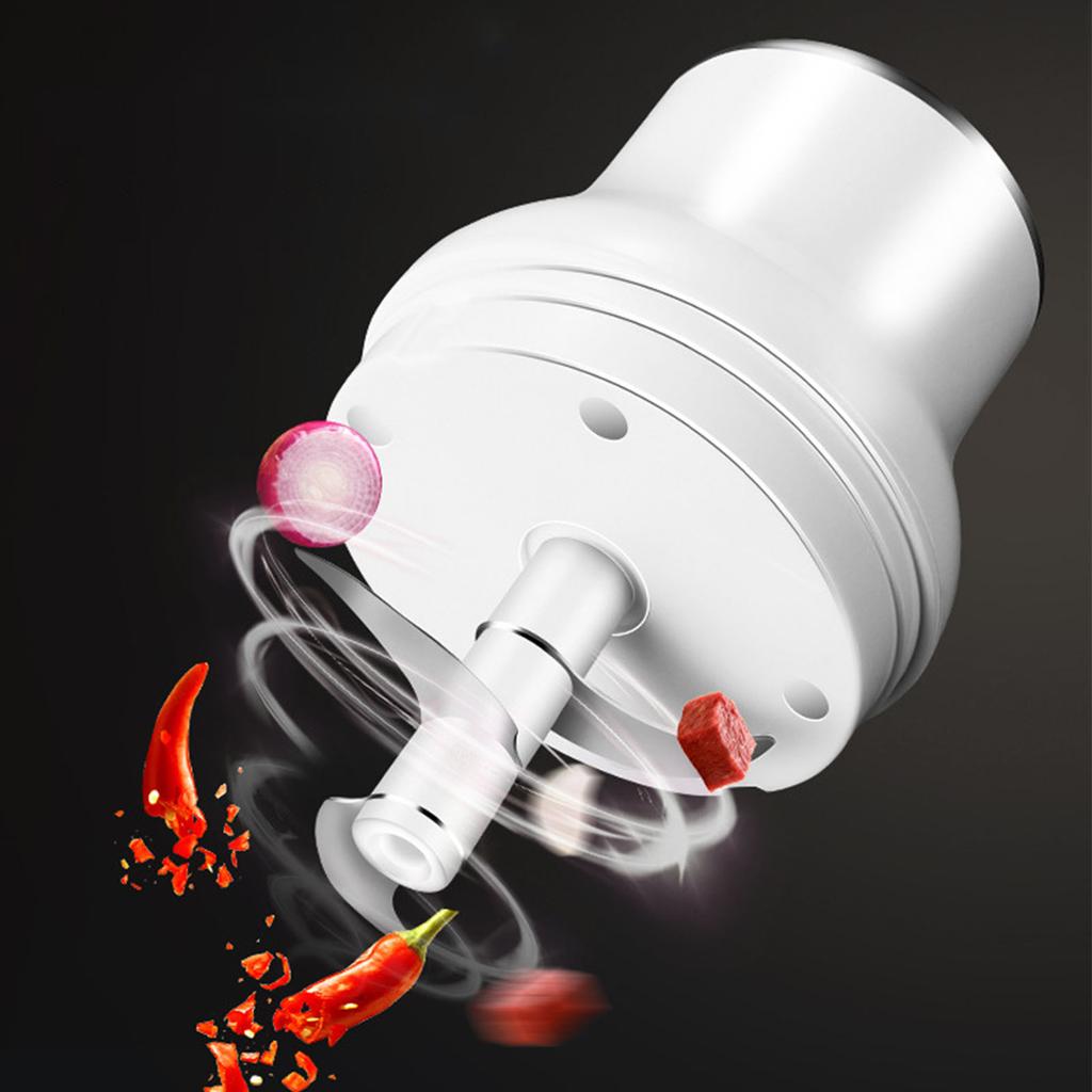 USB Rechargeable Mini Garlic Chopper Powerful Food Processor for Vegetables and Meat Wireless Mincer Kitchen Appliance
