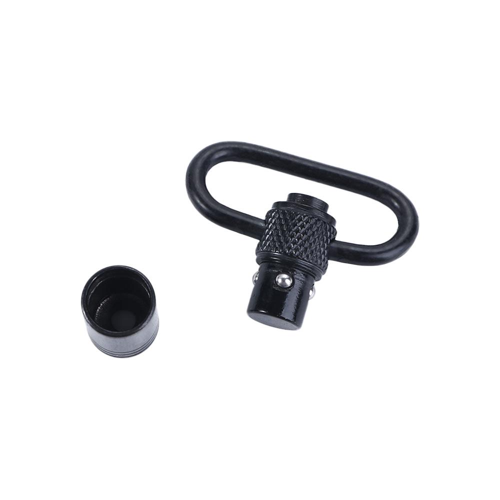 Metal Carabiner Knurled Sling Swivel Mount Ring Quick Detach Release Swivel Mount Strap Buckle