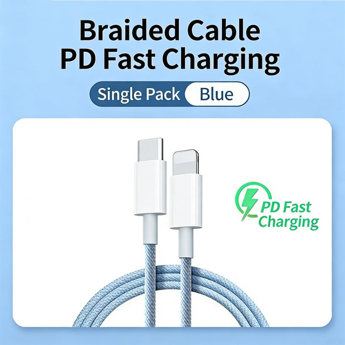 

Быстрая зарядка устройств Apple с помощью этого кабеля PD мощностью 20 Вт, совместимого с iPhone 14, 13, 11 Pro, 12, 8 Plus и XR. PD 30W Fast Charge,1m