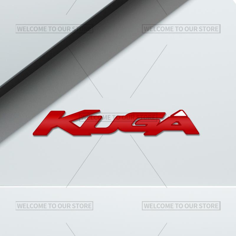 BLFE6 3D Car Styling For Ford Kuga Letter Emblem ST MK2 MK3 Badge Metal Stickers Rear Trunk Decals Auto Accessories