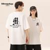 MMOPTOP High Street Trendy Letter Print Loose Fit Cotton T-Shirt