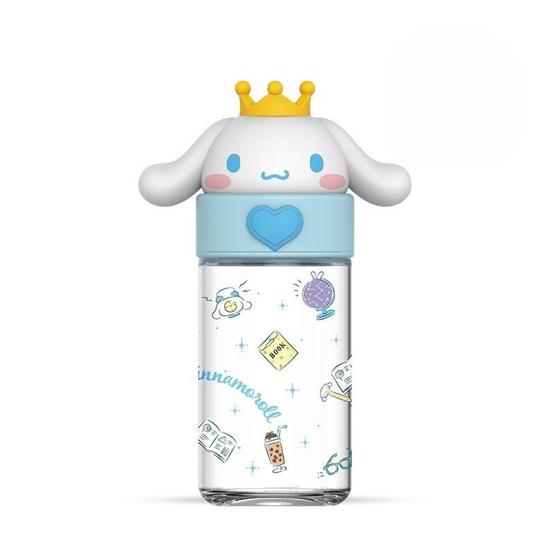 Cute Sanrio Kuromi Cinnamoroll Glass Water Bottle High Quality Cartoon Themed Cup