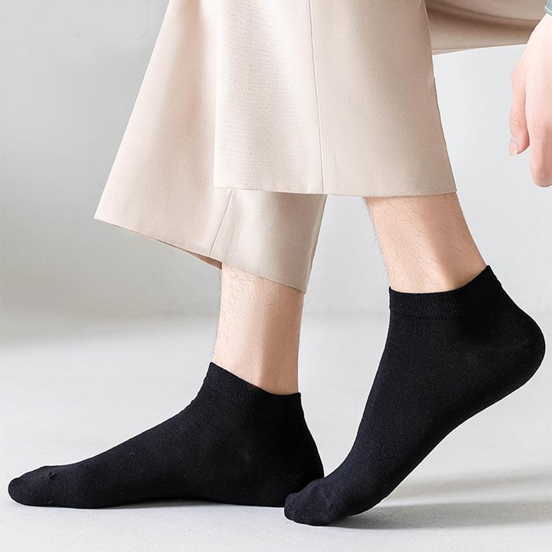 5 Pairs Men's Breathable Mesh Summer Short Socks, Sports Versatile Cotton Socks at Discount Price Sports Big Size