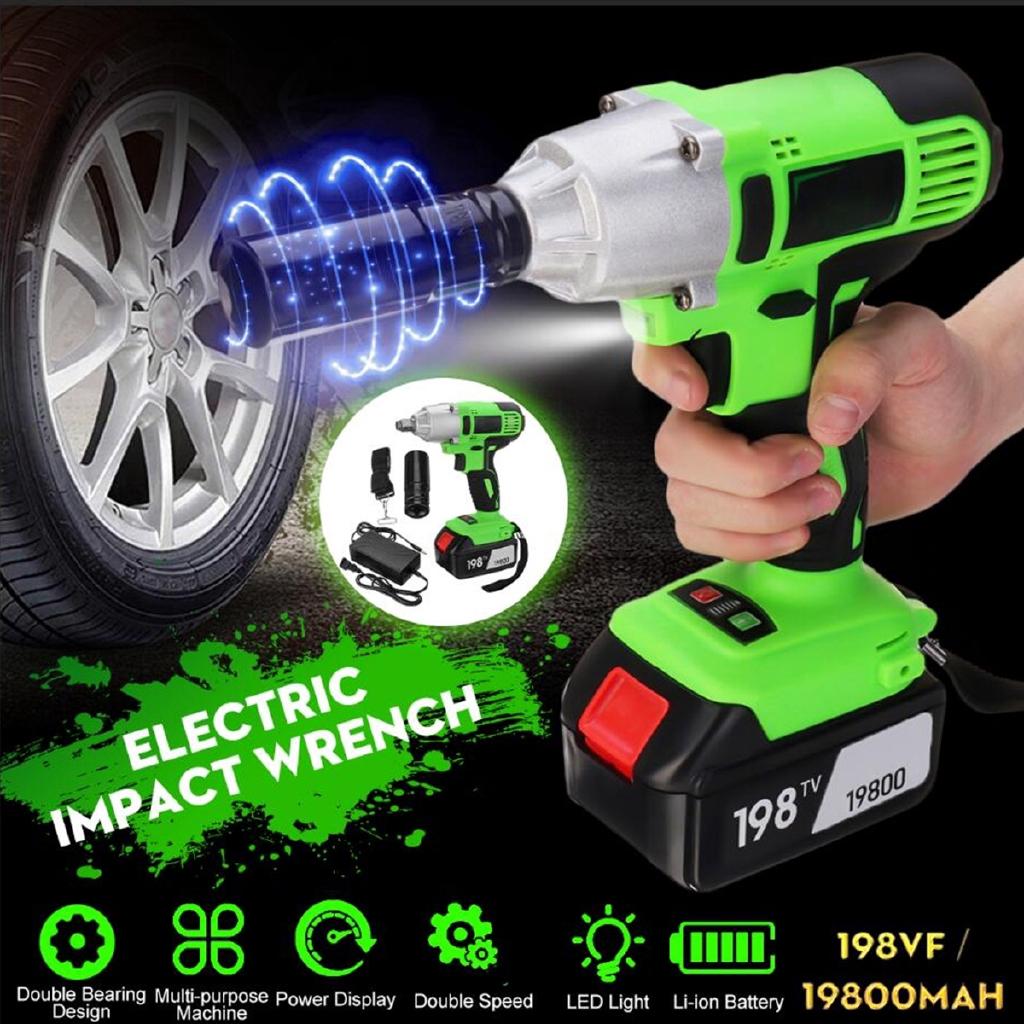 19800mAh 198VF Multifunctional Infinitely Variable SpeedImpact Impact Wrench 220-240V