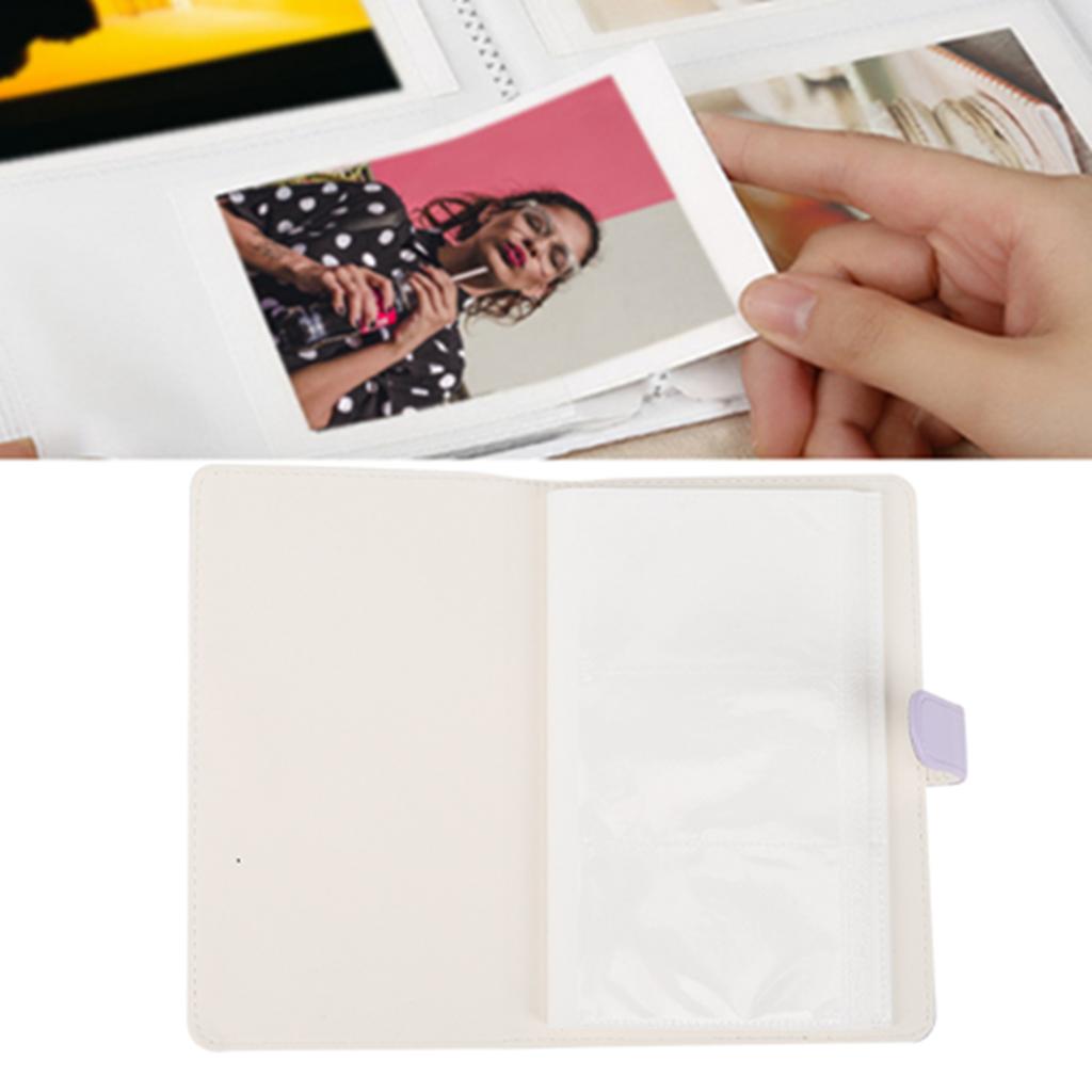 3in 96 Fickor PU Universal Fotoalbum Kortfodral Bankkort Förvaringsbok för mini11897s257090