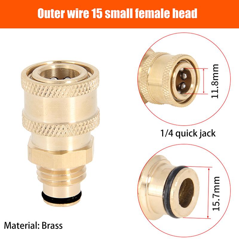 High Pressure Water Gun Water Pipe Quick Connector Car Washing Machine Water Outlet Accessories