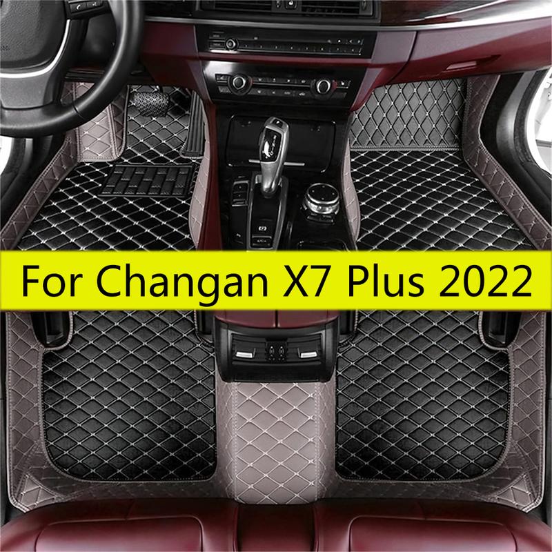 Car Floor Mats For Changan X7 Plus  Waterproof  Auto Leather Foot Pads Automobile Carpets Decoration Covers Product