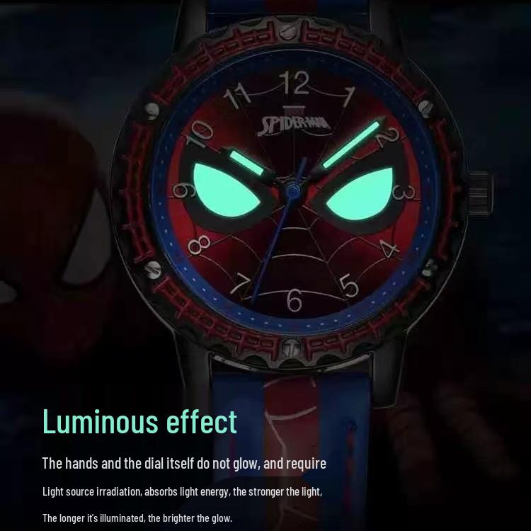 Marvel Kids' Spider-Man Cartoon Quartz Watch - Creative High-End Design for Students and Parties