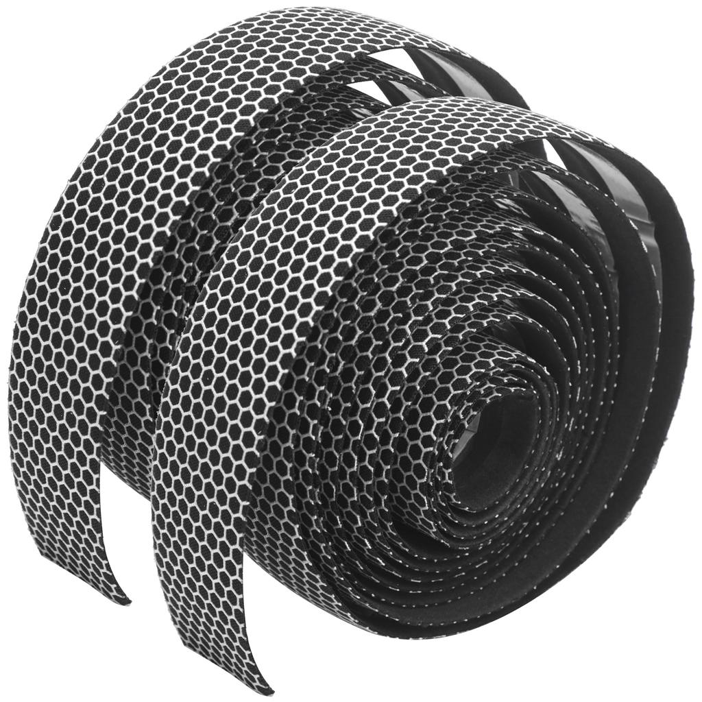 1 Pair Bike Handlebar Tape AntiSlip Elastic Bicycle Bike Cycling Handle Wraps Tape(Black White )