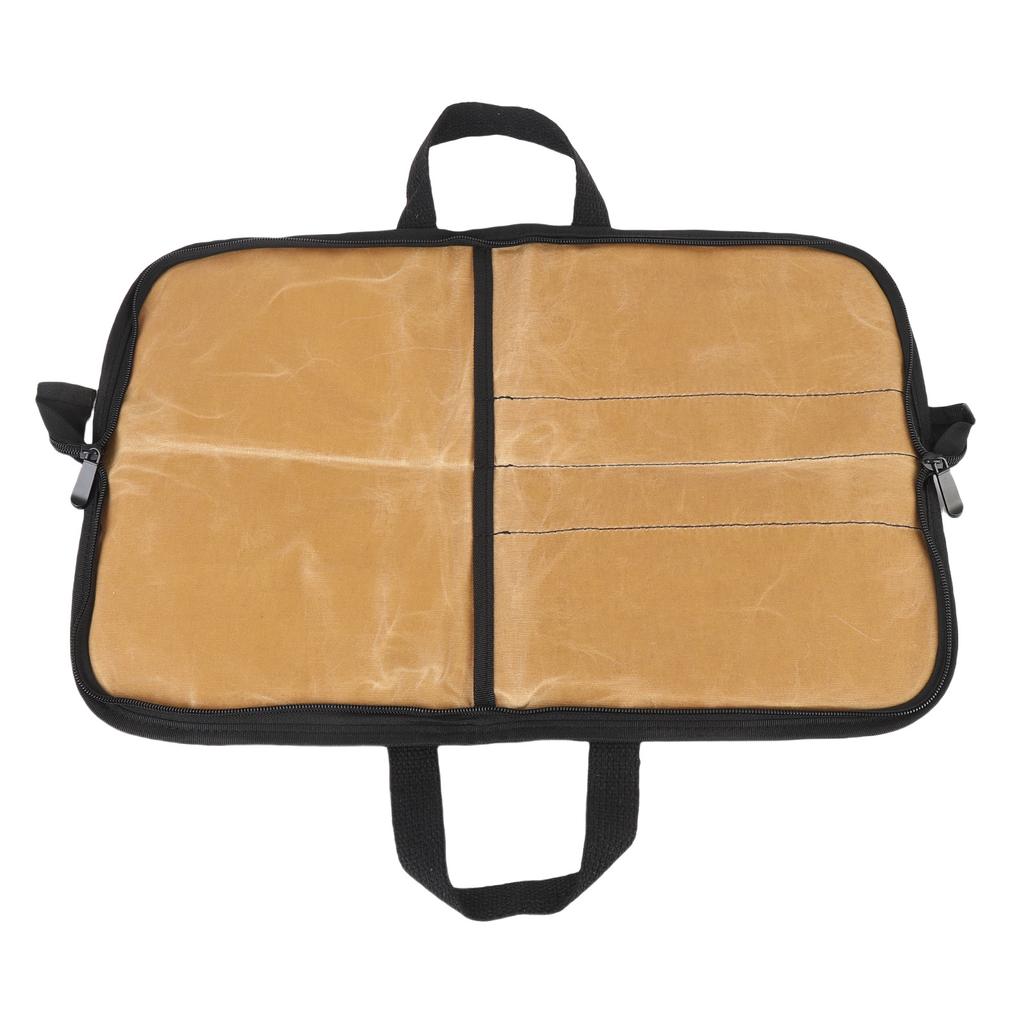 Kochwerkzeug-Aufbewahrungstasche Canvas Tragbar Gabelhalter Kochwerkzeug-Wickeltasche Tragetasche mit Griff für