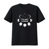 It S Just A Phase Moon Lunar Space Astronaut Astronomy Mens T Shirt Black Medium Vintage Washed Homme Comfortable Stretched