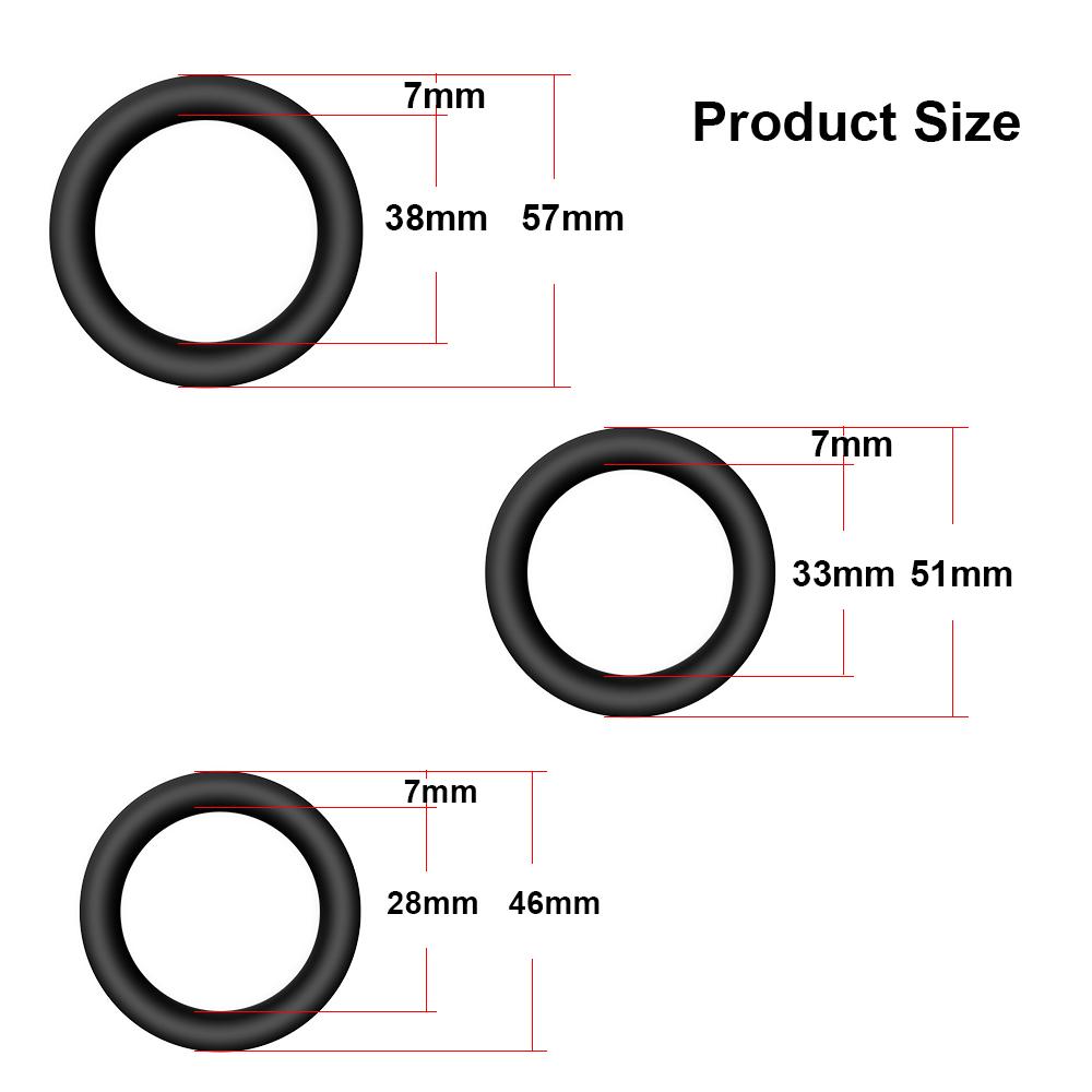 Penis Ring For Men Silicone Cock Ring Sex Toys For Man Delay Ejaculation Stronger Erection Adult Goods Erotic Toys For Couple 18