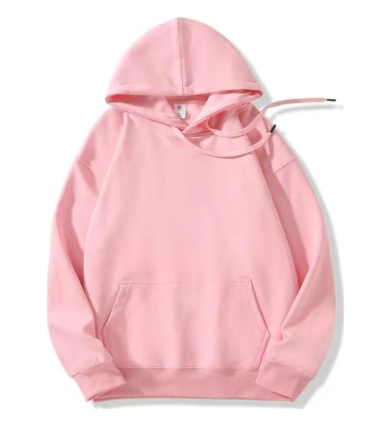 Unisex Solid Color Pure Cotton Hooded Sweatshirt - Autumn/Winter Collection