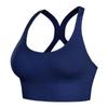 Women's Cross-Back Adjustable Shockproof Sports Bra with Beautiful Buttons