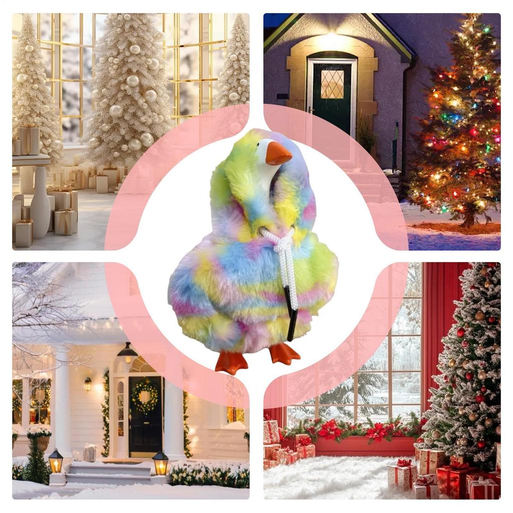 Desk Duck Outfits Colorful Table Duck Outfits Shirt Colorful 7Inch Clothing For Indoor Fall Christmas Halloween Decoration