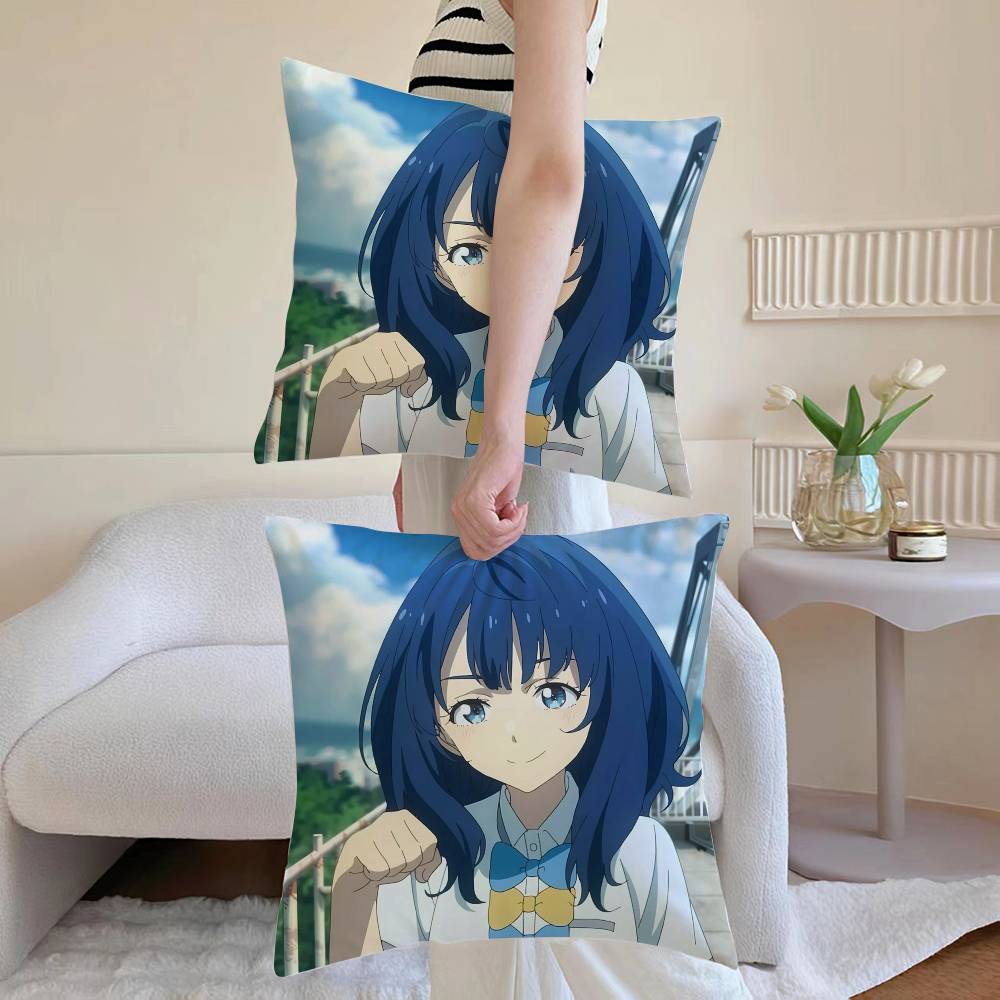 A-Anna Yanami Pillow Case Anti-dustmite Pillowcase Invisible zipper silky Sofa cushion cover