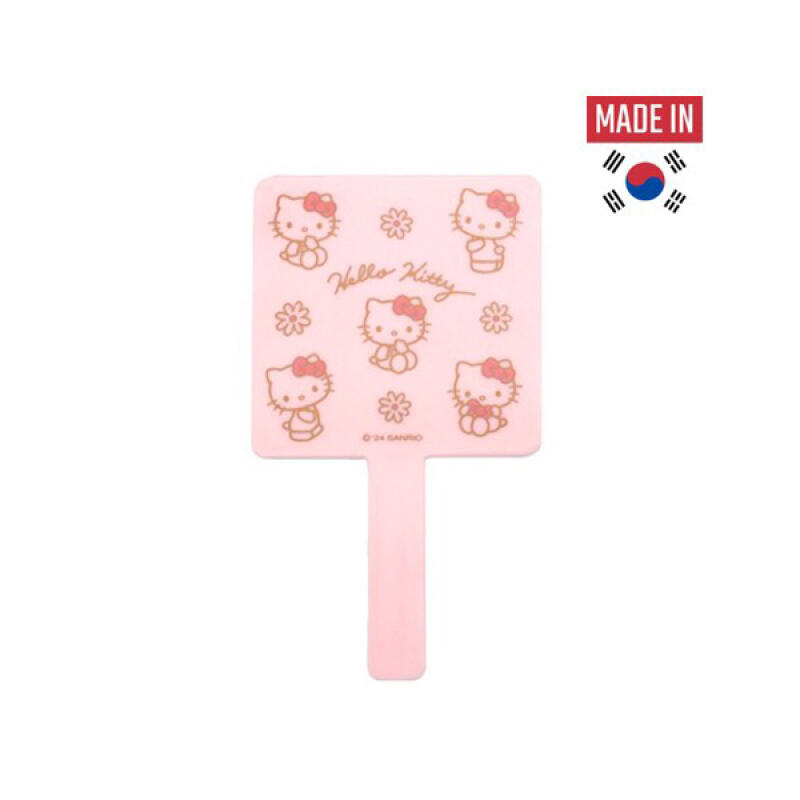 Hello Kitty Pattern Simple Hand Mirror C00152
