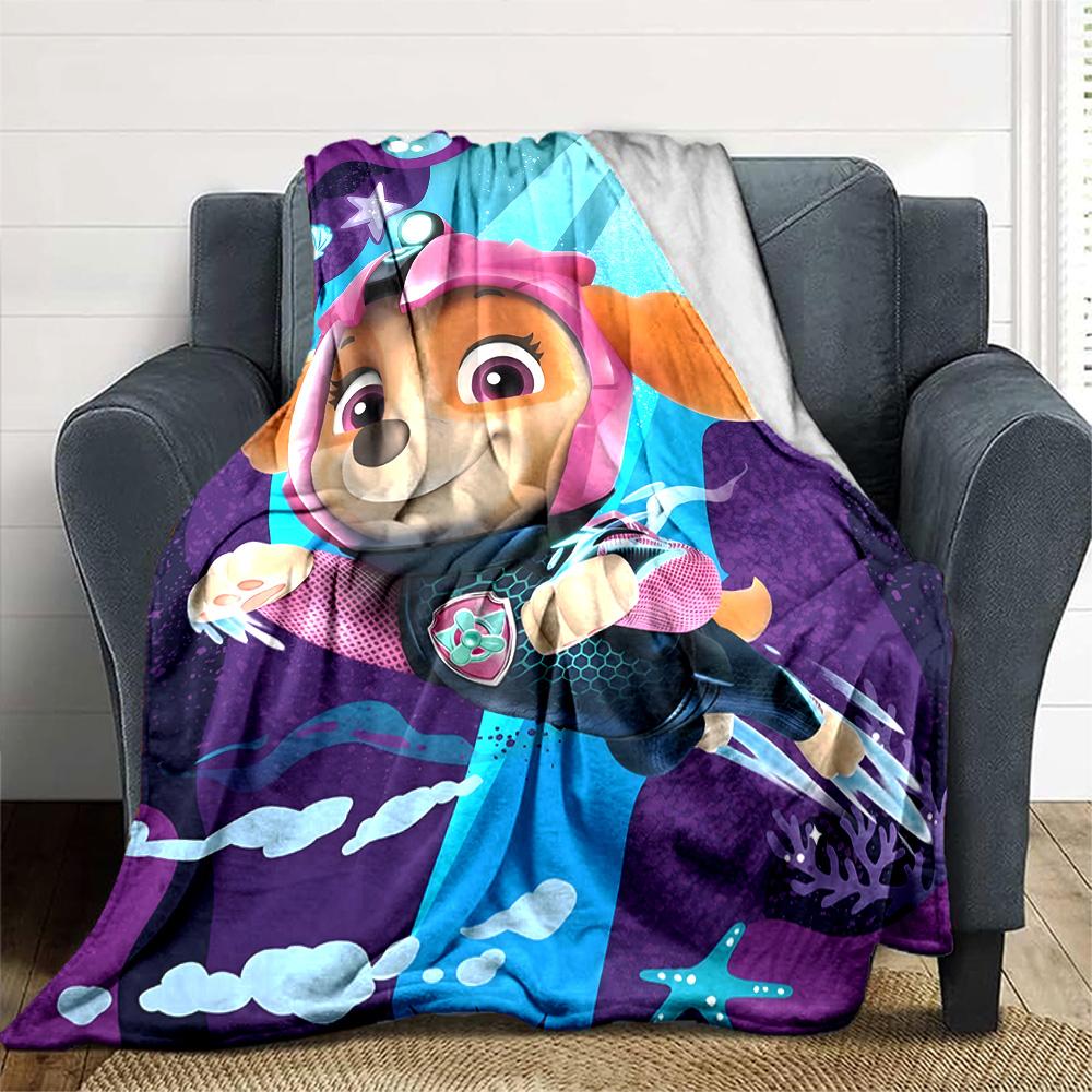 1pc Paw Paw6 Blanket, Gift, for Men and Women, Soft Blanket, Good for Sofa Bed Couch Travel, Lightweight Flannel Blanket