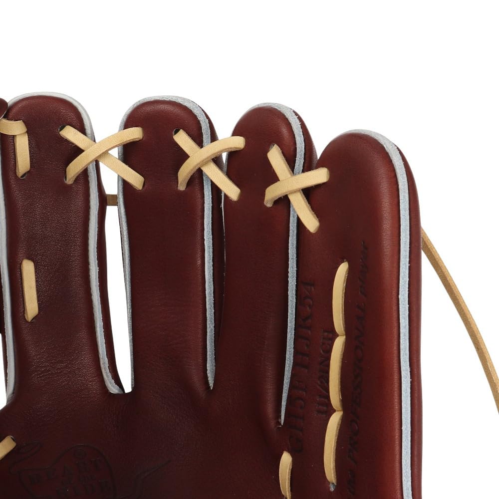 Rawlings JAPAN GH5FHJK54 Baseball Throw HOH® Glove, Hardball, Infielder's, Burgundy, 11.5 Inches, Right-Handed