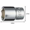 TONE socket (hexagonal) HP2S-12 insertion angle 6.35mm (1/4") width across flats 12mm