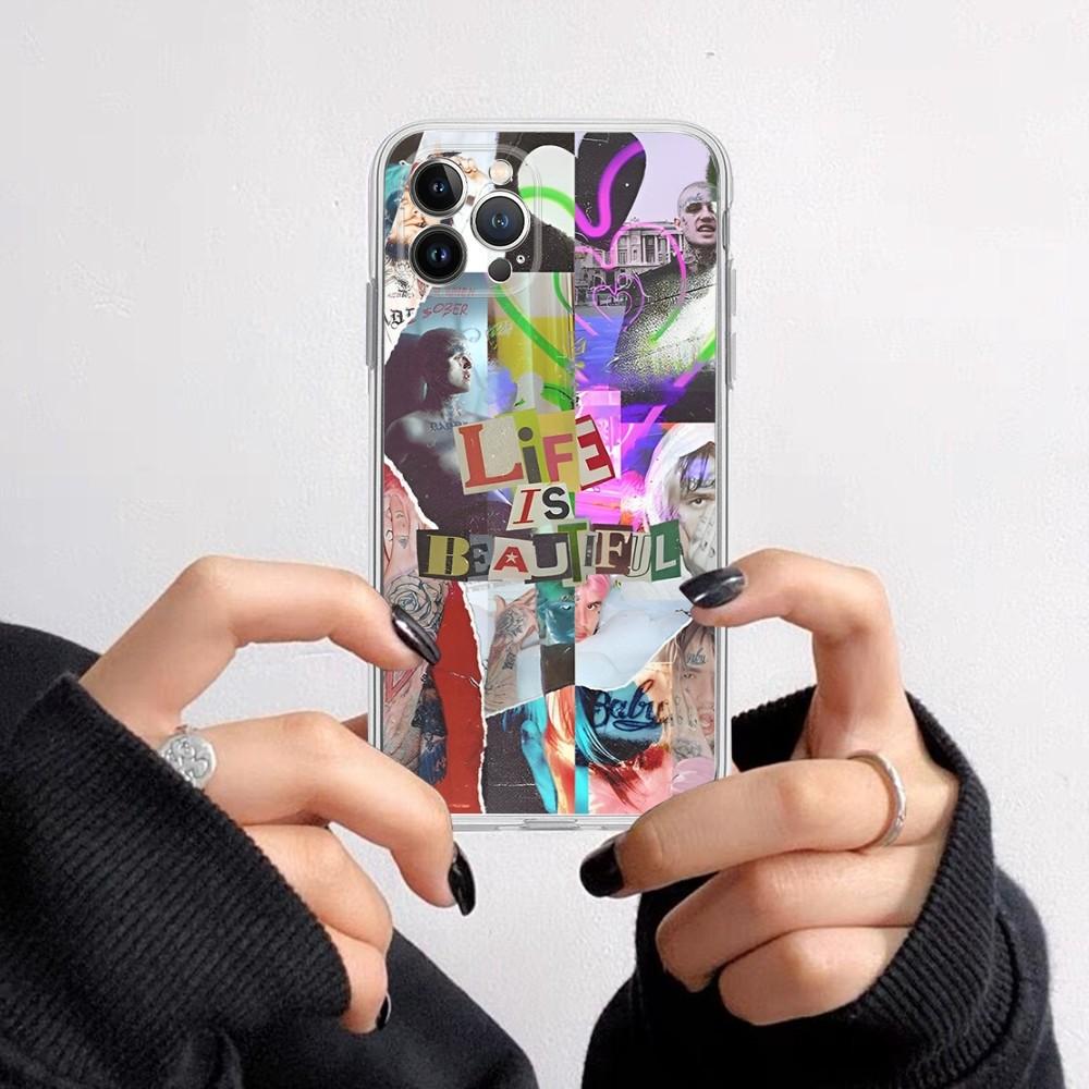 Lil Peep Phone Case for iPhone 16 15 8 7 6 6S Plus X SE XR XS 14 11 12 13 Mini Pro Max Mobile Case