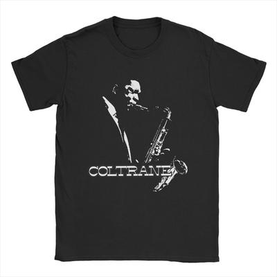 John Coltrane T-Shirts Herren 100% Baumwolle Neuheit T-Shirts Rundhals T-Shirt Kurzarm Kleidung Party