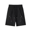 American miter embroidered quick-drying shorts men's summer sports and leisure straight-leg pants trendy ruffian handsome loose wide-leg pants