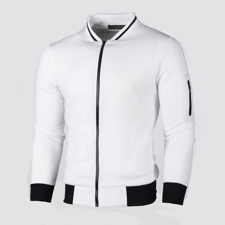 Classic Plaid Mens Hoodie Jacket With Zipper Closure For Casual Spring Wear