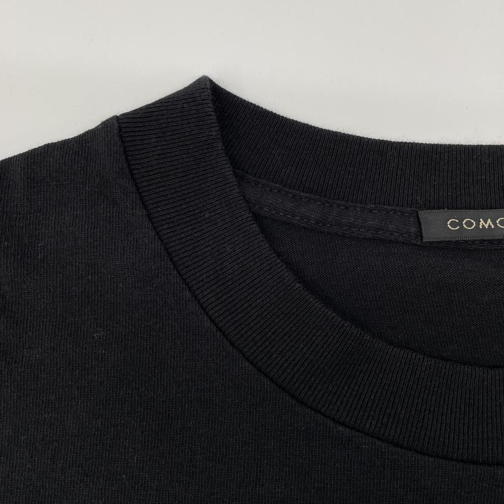 COMOLI 24AW A03-05011 Black Cotton Jersey Long Sleeve T-Shirt Tops 2 blackUsed