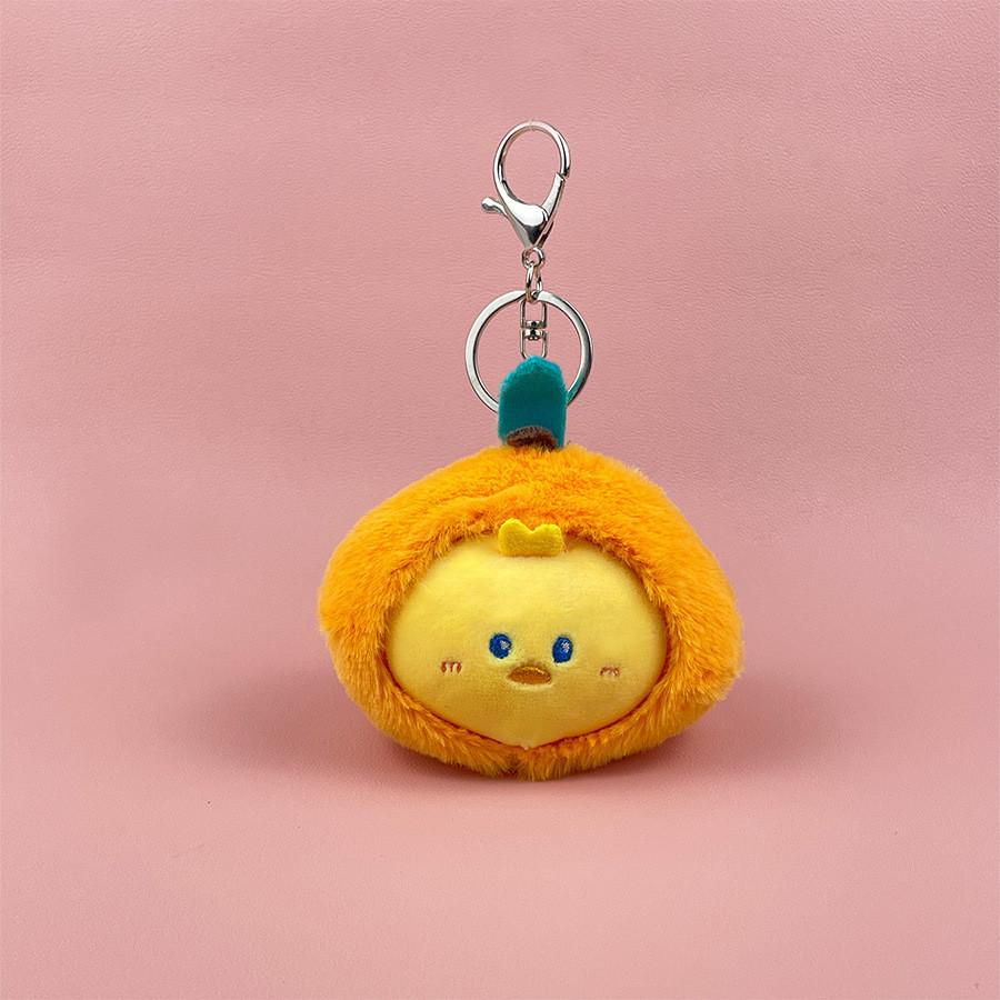 Adorable Cute Animal Keychain Plush Doll With Charming Fruit Design Ideal For Girls