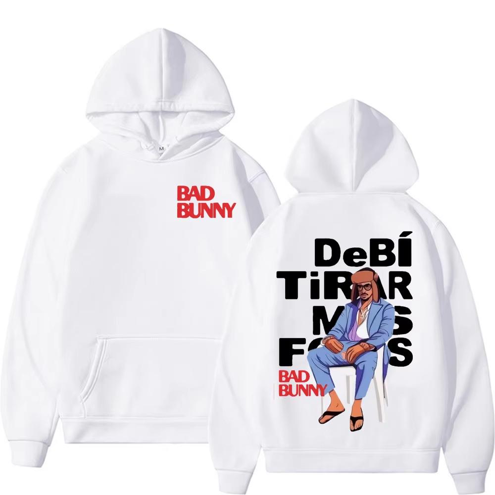 

Rapper Bad Bunny Debi Tirar Fotos Album DTMF Merch Hoodie Men Women s Fashion Casual Vintage Sweatshirt Hoodies 3XL