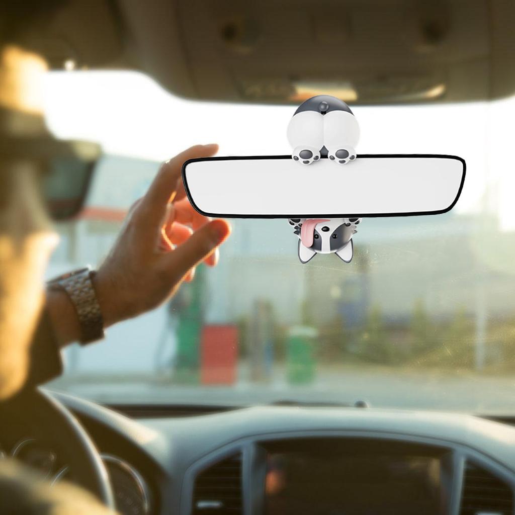 Nickender Welpe Armaturenbrett Parfümclip Lufterfrischer Entzückende Auto-Innendekoration Wackelkopffigur Hund Ornament für Tierliebhaber