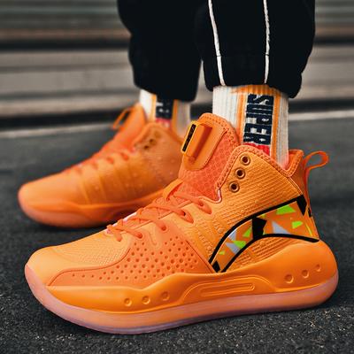 Men's Sports Shoes  New Orange Men Basketball Shoes Breathable Cushioning Sports Shoes Men Training Sneakers High Quality Men's Basketball Sneakers