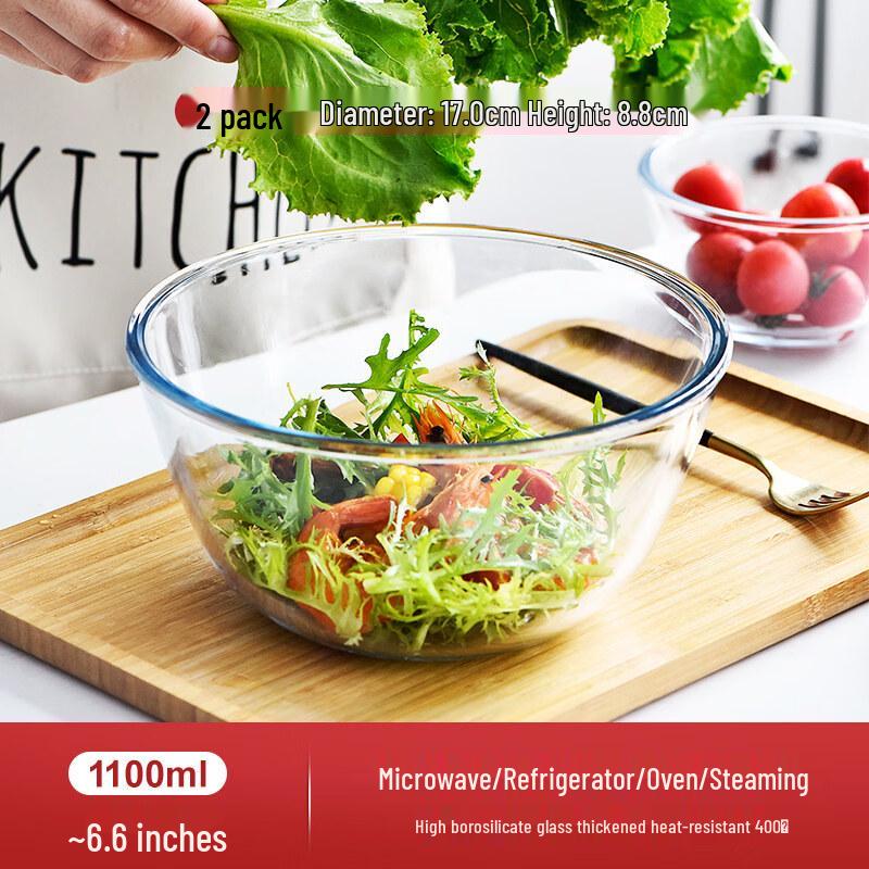 ZISIZ Transparent Glass Microwave Container