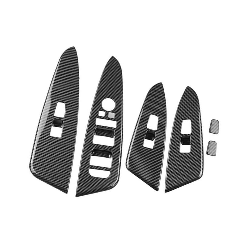 For KIA Sportage NQ5   2024 LHD Door Armrest Panel Cover Window Lift Switch Sticker Trim Carbon Fiber Car Accessories