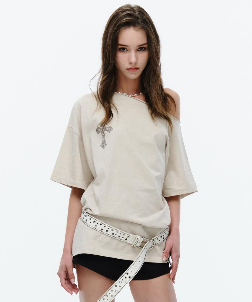 MIDNIGHT MOVE Cb Cross T (Beige)