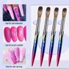4Pcs Acrylic Nail Brush Set Acrylic Powder Brush Poly Extension Gel Brush Nail Polish Carving Pen for Women Home Solon Diy Nail Art Brushes Nail Pen