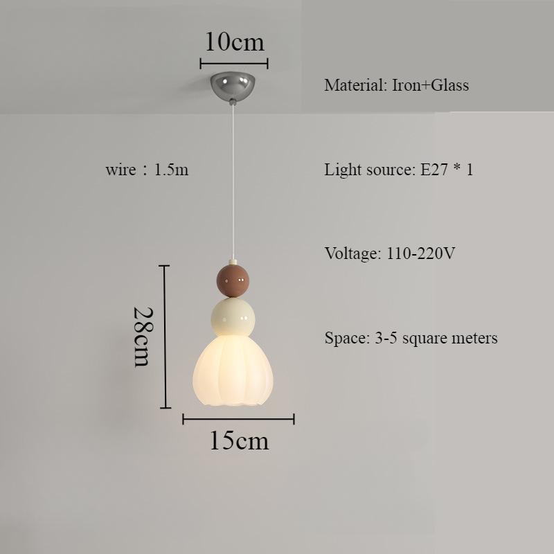 

Итальянский дизайнер Простая люстра Tanghulu Nordic Originality Petal Home Decoration Спальня Ресторан Кофейня Подвесной светильник tri colored light