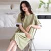 Summer Nightgown Women's Chest Pad Modal Short-sleeved Thin Pajamas 1011 New Summer Skirt Cool Home Skirt