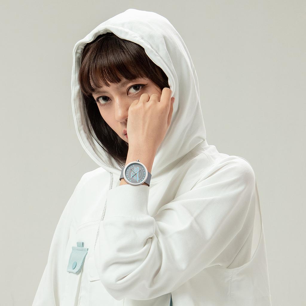 FILA Student Watch Fashion Vitality Sports Watch Quartz Movement Silicone Strap Gray Dial Waterproof Unisex watches 6309